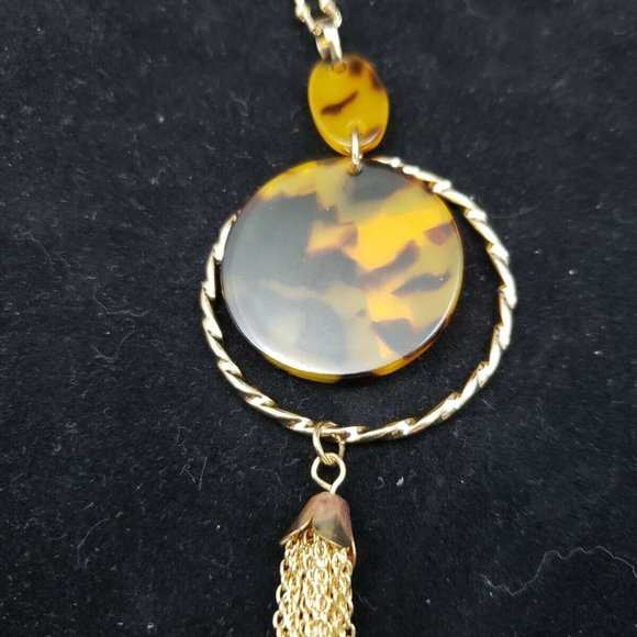 C1946 Cross, Calico and Rose Gold Tone Necklace - Picture 8 of 9